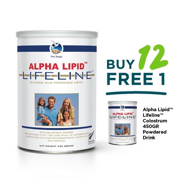 12 + 1 FREE Alpha Lipid™ Lifeline™ Colostrum 450g